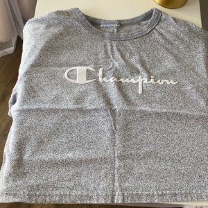 Champion Heritage crop grey t shirt. Size small